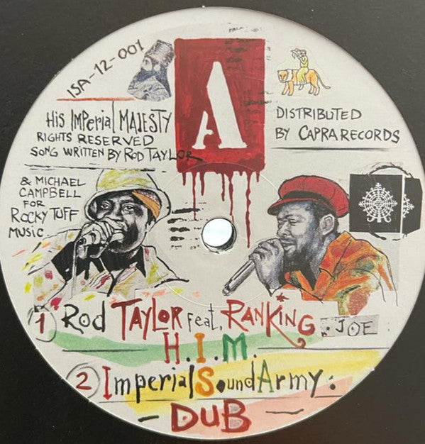 Rod Taylor Feat. Ranking Joe / Imperial Sound Army / Danny Red : H.I.M. / His Majesty (12")