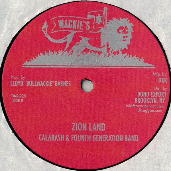 Sugar Minott / Calabash (3) & Fourth Generation Band : In The Ghetto / Zion Land (12", Single, RP)