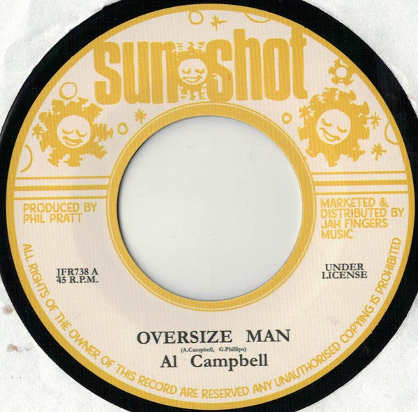 Al Campbell : Oversize Man (7", Single, RE)