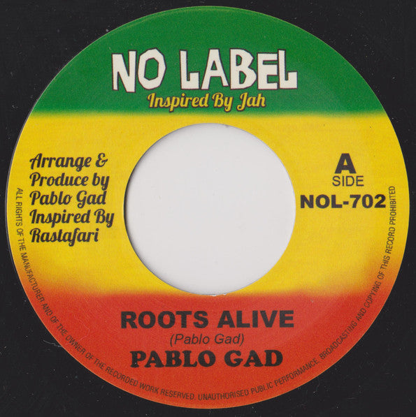 Pablo Gad : Roots Alive (7")