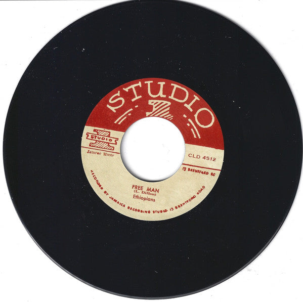 The Ethiopians / The Soul Brothers : Free Man / Shanty Town (7", RE)