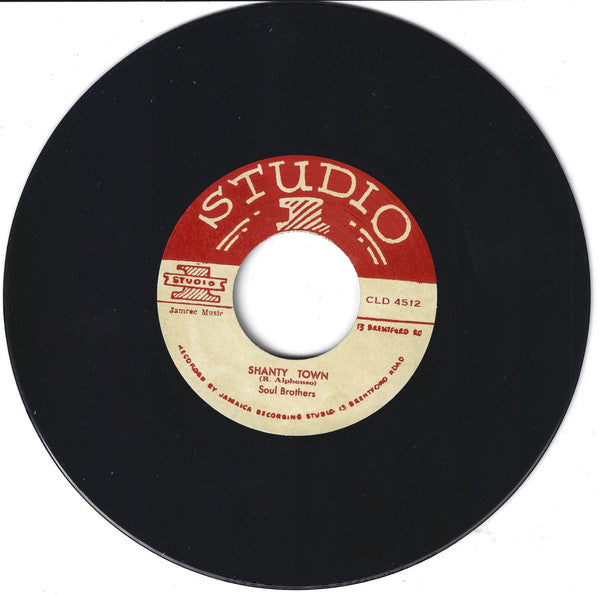 The Ethiopians / The Soul Brothers : Free Man / Shanty Town (7", RE)