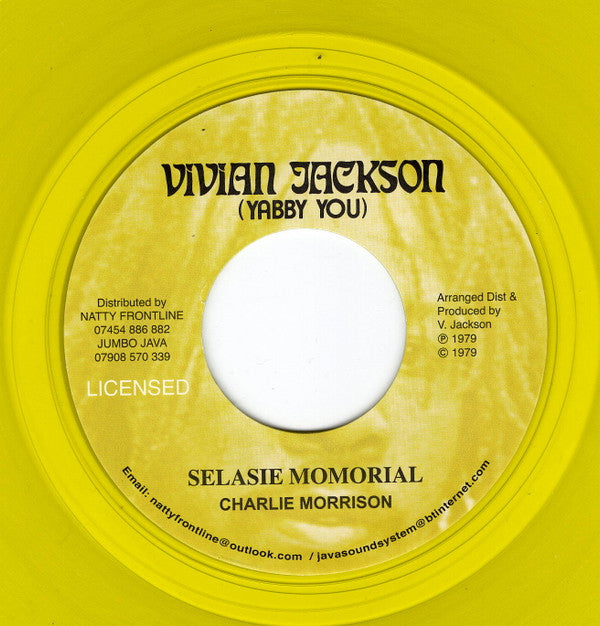 Charlie Morrison : Selassie Momorial  (7", RP)