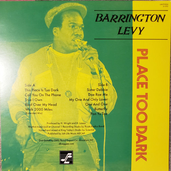 Barrington Levy : Place Too Dark (LP, Album, RE)