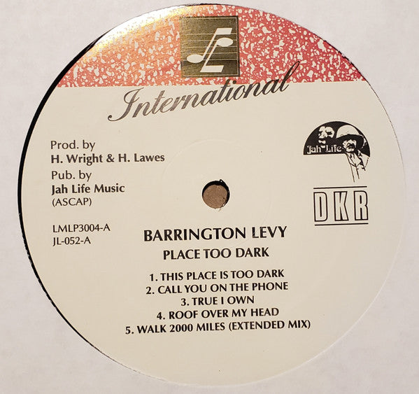 Barrington Levy : Place Too Dark (LP, Album, RE)