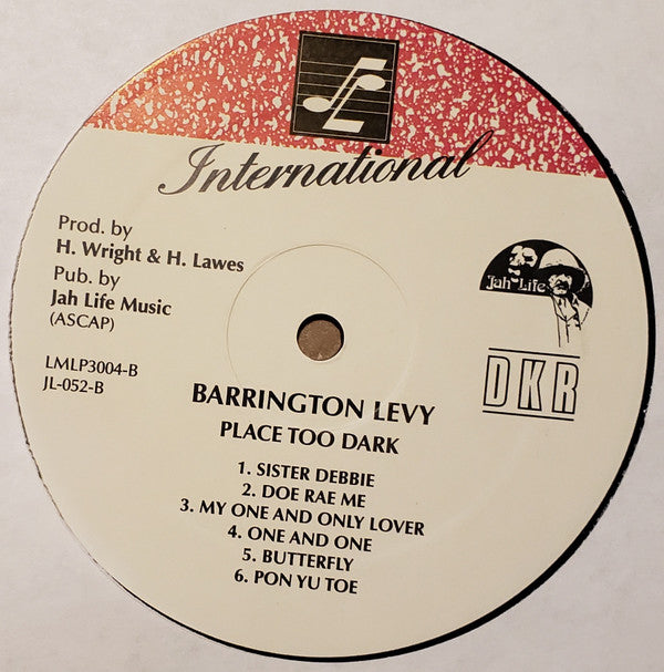 Barrington Levy : Place Too Dark (LP, Album, RE)