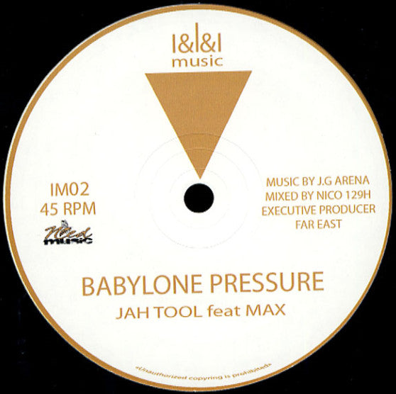 Jah Tool : Once Upon A Time / Babylone Pressure (12")