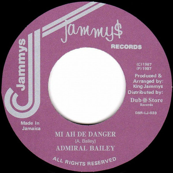 Josey Wales / Admiral Bailey : Water Come A Mi Eye / Mi Ah De Danger (7", RE)