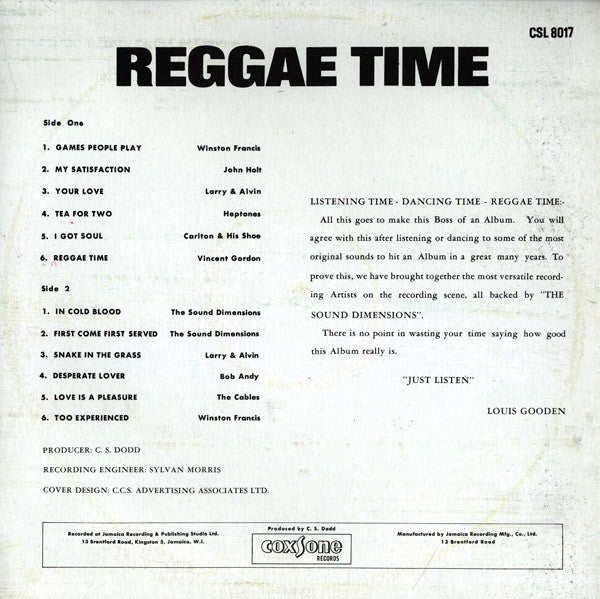 Various : Reggae Time (LP, Comp, RE)