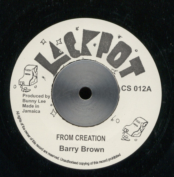 Barry Brown / King Tubby & The Aggrovators : From Creation (7", Single, RE)