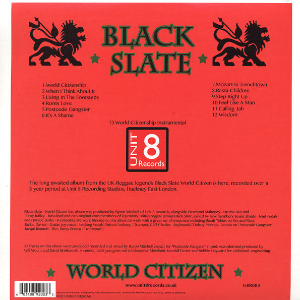 Black Slate : World Citizen (2xLP, Album)