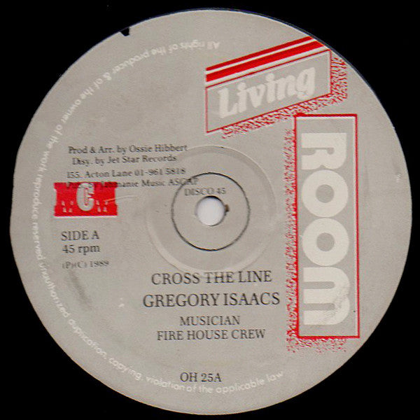 Gregory Isaacs : Cross The Line (12", RP)