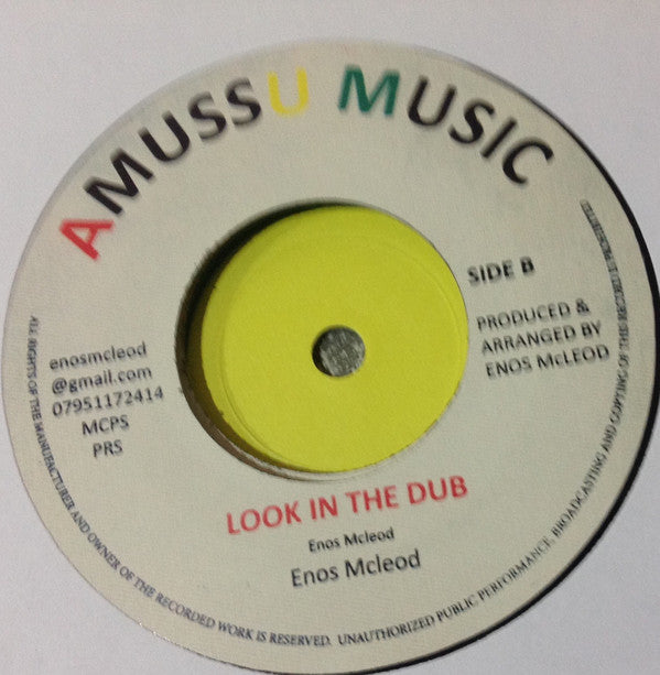 Enos McLeod & The Mighty Diamonds : By The Look In Your Eyes (7", Single, RE)