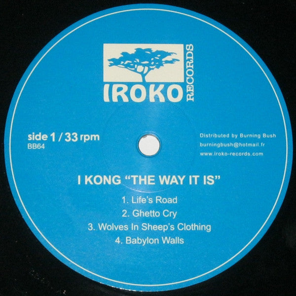 I Kong : The Way It Is (LP, Album, RE)