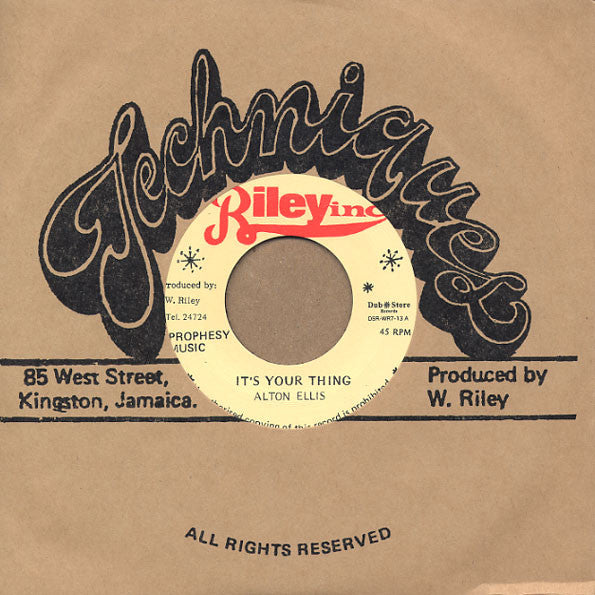 Alton Ellis / Vin Gordon : It's Your Thing (7", RE)