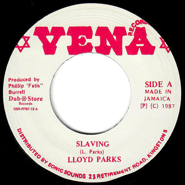 Lloyd Parks :  Slaving (7", RE)