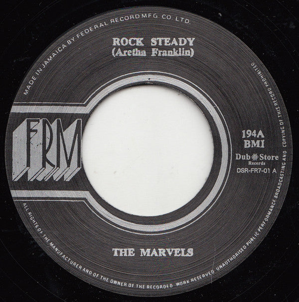 The Marvels / Lloyd Charmers : Rock Steady / Travelling On (7", RE)