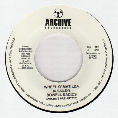 Sowell Radics : Wheel O' Matilda (7", Single, RP)