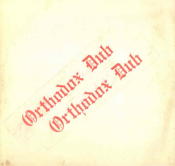 Errol Brown (2) : Orthodox Dub (LP, Album, RE)