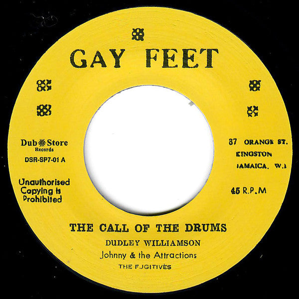 Johnny & The Attractions & The Fugitives (5) / Leslie Butler & Count Ossie & The Fugitives (5) : Call Of The Drums   (7", RE)