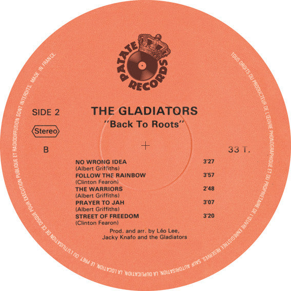 The Gladiators : Back To Roots (LP, Album, RE)