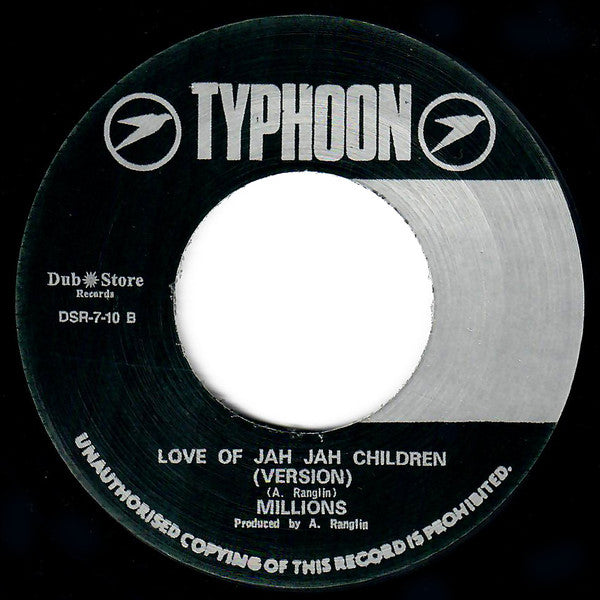 The Millions (3) : Love Of Jah Jah Children (7", Single, RE)