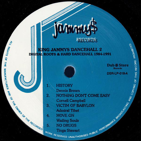 Various : King Jammys Dancehall 2: Digital Roots & Hard Dancehall 1984-1991  (2xLP, Comp)